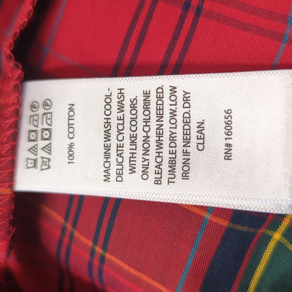 Nicole Miller Red Smocked Tartan Plaid Puff Sleeve Dress S - Picture 15 of 16